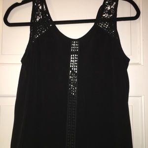 Black Dress Tank-Split Back